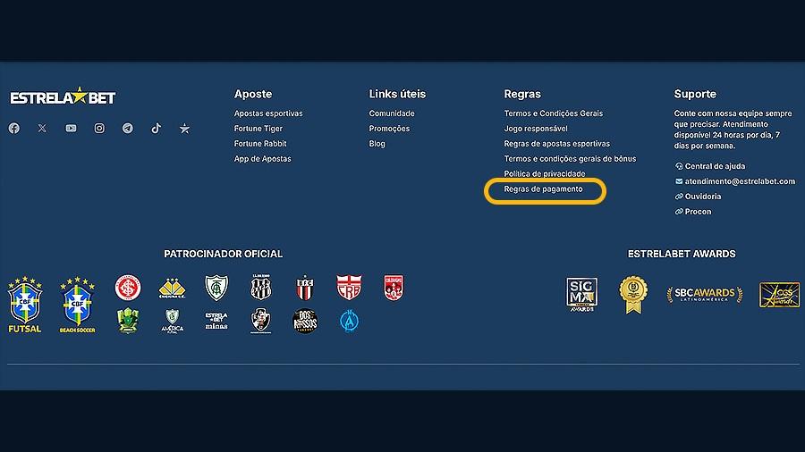 Confira as regras de pagamento na Estrela Bet no final da página inicial da plataforma Confira as regras de pagamento na Estrela Bet no final da página inicial da plataforma