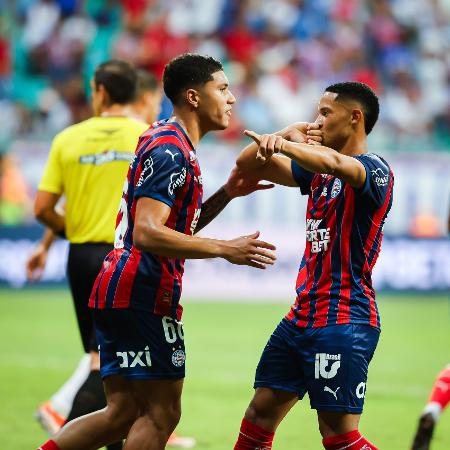 Tiago comemora gol do Bahia sobre o Náutico, pela 7ª rodada da Copa do Nordeste Tiago comemora gol do Bahia sobre o Náutico, pela 7ª rodada da Copa do Nordeste